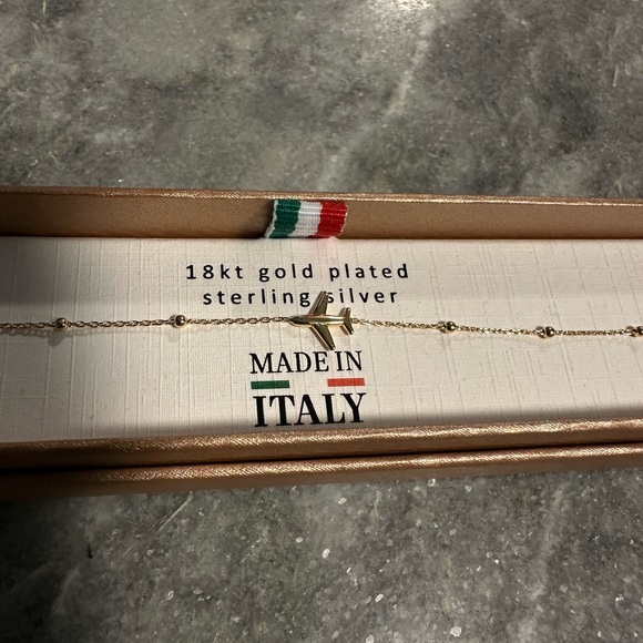 Mia Fiore Gold Airplane Bracelet - Picture 1 of 4